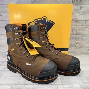 Herman Survivors Dozier Boots Mens Size 10.5 Brown Steel Toe Waterproof Work